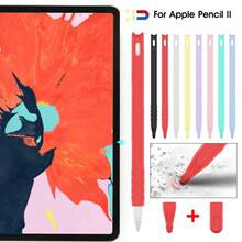 Silicone Case Compatible With Apple Pencil 2nd Generation & Apple Pencil Pro (2024) Sleeve Skin Ultra Thin Apple Pencil Protective Cover Compatible With Magnetic Charging And Double Tap - Multicolor - View 1