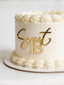 1/3件組 壓克力生日蛋糕裝飾插牌 16/18/21/30 生日派對蛋糕與數字蛋糕裝飾配件，適用感恩節、萬聖節、聖誕節、新年、情人節及各種派對活動 - StyleC - 查看 4