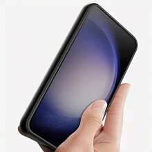 A Black Shockproof Case, Suitable For The Series, Phone Black Shockproof Case. Phone Case, Phone Protective Cover, Phone Shell, Phone Cover, Shockproof Phone Case, Black Phone Case, Simple Phone Case, Solid Color Phone Case, Black Phone Case, TPU Phone Case Shockproof Phone Case - Black - View 1