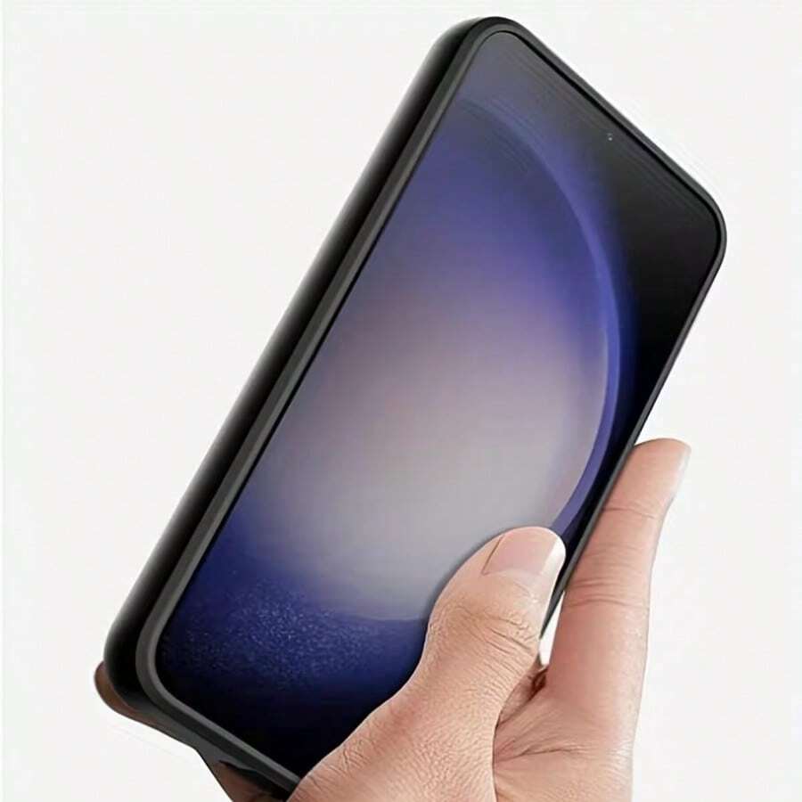 A Black Shockproof Case, Suitable For The Series, Phone Black Shockproof Case. Phone Case, Phone Protective Cover, Phone Shell, Phone Cover, Shockproof Phone Case, Black Phone Case, Simple Phone Case, Solid Color Phone Case, Black Phone Case, TPU Phone Case Shockproof Phone Case - Black - View 1