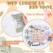 16 pezzi Confezione bundle di vinile da trasferimento termico, fogli di vinile da 12 pollici x 10 pollici in tonalità neutre di crema, beige, marrone, 16 colori di vinile da applicare a caldo facile per fai-da-te su magliette - 16A - Visualizzare 3