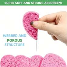 25 miếng bông rửa mặt nén, bông rửa mặt sợi cellulose tự nhiên dùng trong spa, làm sạch da mặt, tẩy tế bào chết và tẩy trang. - Nhiều màu - Xem 7