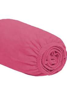 Single Fitted Sheet With Elastic All Around, Micropercal Flex 400 Thread Count, Soft Touch, Single, Double, Queen, King - 玫紅色 - 查看 5