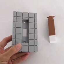 3D Printed Decorative Switch Plate Cover, Flip-Top Style, Suitable For Standard Toggle Switch, Size: 4.5 X 2.83 X 0.5 Inches, Decor For Game Room - Multicolor - View 10