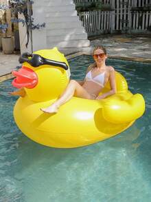 Flotador de piscina inflable con forma de pato | Anillo de natación inflable duradero, silla flotante para la playa, apta para piscina, lago, patio, carnaval al aire libre - redondo - Ver 5