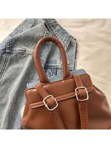 Mochilas de moda para mujer - Marrón - Ver 5