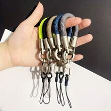 Thick Phone Lanyard Anti-Lost High-End Luxury Accessory, Braided Short Lanyard Suitable For Water Bottles And Bags, Perfect Holiday Gift, Phone Lanyard, Dopamine Color, Camera, Key Chain, Anti-Lost Wrist Strap, Water Bottle, Bag Braided Short Lanyard - Multicolor - View 3