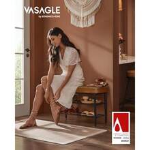 VASAGLE Banco Zapatero Banco de Alenaje de Entrada Carga 135 kg 30 x 80 x 50 cm Marrón Caramelo MLSB054KN01 - Marrn Caramelo - Ver 4