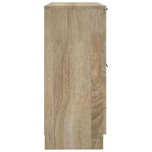 vidaXL Sideboard, Chest Of Drawers, Dresser, Cabinet, Sideboard, Multi-Purpose Cabinet, Freestanding Cabinet, Hallway Cabinet, Light Oak, Khaki, 30x30x70cm, Engineered Wood - 橡木淺卡其 - 查看 7