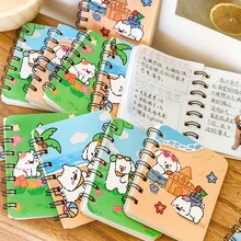 Bộ 4 cuốn sổ tay rời hình chú chó hoạt hình (mẫu ngẫu nhiên), sổ tay trống khổ A7, quà tặng văn phòng phẩm cho học sinh, quà nhỏ, sổ tay hình mèo con, đồ dùng học tập, quà tặng tựu trường. - Sách rời hình chú cún con - Xem 2