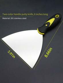 Bộ dụng cụ cạo bằng thép không gỉ WORKPRO 4/6 món, tay cầm mềm, thích hợp cho việc xử lý vách thạch cao, loại bỏ vữa trát và bóc dỡ giấy dán tường. Thông số kỹ thuật: 38/76/100/150 mm. - nhiều màu - Xem 2