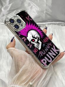 Fundas para celular de moda 2026DF526 Calavera punk de alma rebelde con cresta Funda transparente para iPhone 17 16 15 14 13 12 11 Pro Max Plus 17 Air 16e para Galaxy S26 S25 S24 S23 S22 S21 S20 Note20 Ultra 10 Plus FE S25 Edge A36 A56 A26 A07 A55 A54 A35 A34 A32 A25 A24 A16 A15 A13 A12 A06 A05s A05 A04e A03s A02s A03 Core F04 M04 M05 F05 para G52 G84 G54 E15 G30 G20 G10 para Honor 90 Pro X5B X9B X9A X40 Magic6 Lite Pura 70 Pro 70 Ultra para Vivo Y17s Y28 Y17 Y36 Y27s para Redmi Note 14 13 12 11 - Plateado - Ver 3