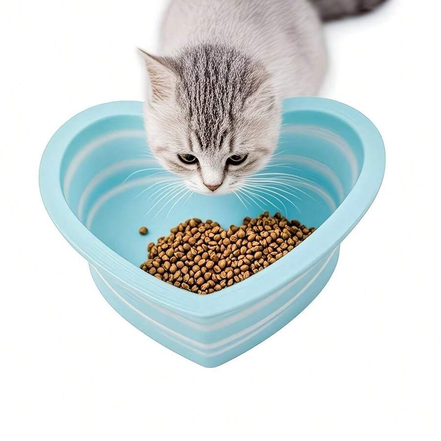 2 Stück zusammenklappbare Silikon Futter- und Wassernäpfe für Haustiere, tragbare Outdoor Reise Napf, Hundenäpfe, Haustier Geschirr, Katzen- und Hundenäpfe, Haustier Futter- und Wassernäpfe