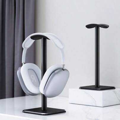 Aluminum Alloy Headphone Stand, Desk Organizer Rack, Headphone Holder, Home Decor, Gift Box, Suitable For Dorm, Office Desk, Home Accessories, Storage Shelf, Desktop Organizer