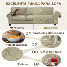 SERAPHINEX Sofa Slipcovers - Light Rice + Dark Rice - View 4