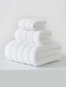 Bộ khăn tắm 3/4 món, gồm khăn tắm tay và khăn mặt, 100% cotton nguyên chất dành cho nam và nữ, khăn mặt 35*75 cm, khăn tắm 70*140 cm, khăn tay 34*34 cm. - Nhiều màu - Xem 24