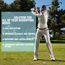 13pcs Golf Club Regrip Tape, 2 Inch X 10 Inch Solvent Activated Double-Sided Grip Tape - White - View 7