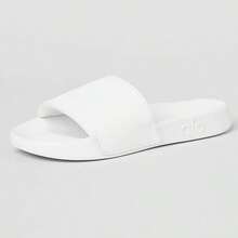 ALO Yoga Unisex Lightweight Comfort Slides | Cushioned Supportive Thong Slippers With Grip-Enhanced Sole For Men & Women - White - View 4