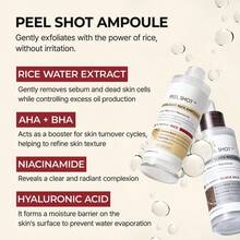 Peel Shot 3-Piece Exfoliant Set: Rice Ampoule + Kojic Acid Turmeric Spray + Black Rice Essence - Facial & Body Peeling For Radiant Skin, Korean Skincare - 放 - 查看 6