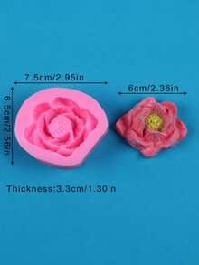1pc Moonflower Mold, Suitable For Cake Decoration, Chocolate, Pudding, Candy Making - Multicolor - View 2