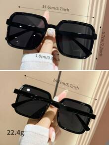 Một cặp kính gọng nhựa vuông unisex, thích hợp cho các hoạt động ngoài trời, du lịch, thể thao, lái xe, đi biển, lễ hội, kỳ nghỉ, câu cá, phong cách đường phố, tiệc tùng và các dịp khác. - Nhiều màu - Xem 4