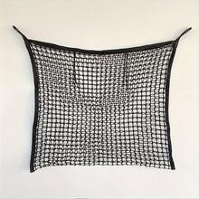 1 pièce Filet à en polyester durable, convient pour les chevaux et les chèvres - Distributeur lent, grand design d'ouverture, taille 119,38 x 88,9 cm, noir et blanc, avec petits trous de maille, facile à remplir, favorise le pâturage naturel, réduit l'ennui, idéal pour les écuries, les fermes et les ranchs. - Voir 7