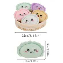 BLUESLEMON Adorable Soft Toy Collection - Features Chicken, Dumpling, Strawberries, And Carrots In A Basket, 6pcs With Detachable Doll, Made Of Polyester, Multicolored - Perfect For Halloween And Christmas Presents - Multicolor - View 13