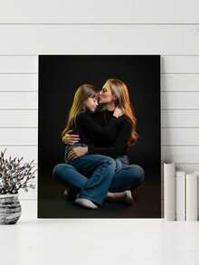 1pc Customized Canvas Poster Frame Art Piece, Personalized Wall Art Decor, Suitable For Bathroom, Bedroom, Office, Living Room, Home Decor, Room Poster Decoration, Optional Frame, Create Cozy Atmosphere, Autumn Home Renewal, Nordic Comfortable Living, Warm Ambiance - Multicolor - View 6