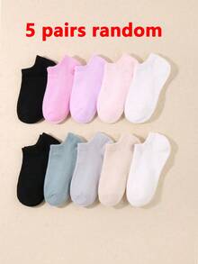 20双儿童船袜，儿童运动袜，条纹袜身，心形和螺旋字母图案，适合日常穿着，适合1-16岁男孩女孩，透气柔软舒适，是送给孩子的绝佳生日礼物 - 彩色 - 查看 19