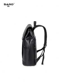 saroxi 男士休闲时尚旅行背包，翻盖设计，轻便易携，适合旅行、露营、徒步、上学、学生、青年等场合，是理想的礼物之选。 - 黑色 - 查看 8