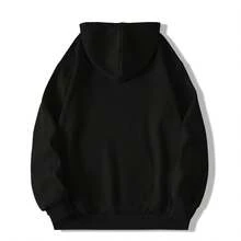Fosskos Anti Social SocialD Club Hooded Sweatshirt ASSC American High Street Pullover Sweatshirt Letter Clothing Unisex - Black - View 2