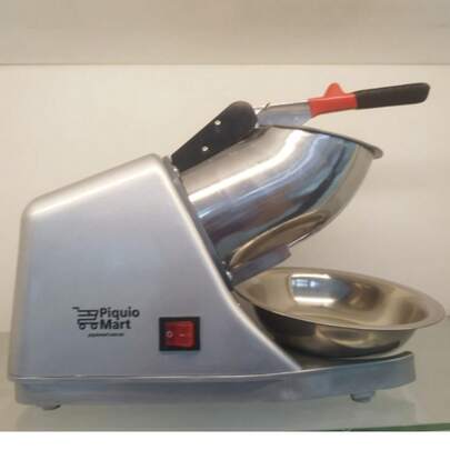 Maquina Trituradora Hielo piquiomart Raspados acero inoxidable , potencia de 400watts ,Doble Cuchilla , tritura 70 kilos de hielo por hora, ideal para negocios