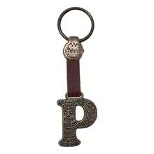 Metal Keychain With Engraved Initial And  Calendar - Handmade Gift Of Mexican Heritage - Letter P - View 8