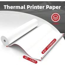 8.3x11 Thermal Printer Paper, 4 Rolls US Letter Size, Quick-Dry A4 Thermal Paper Rolls, Compatible With Jadens Portable Thermal Printer - Default - View 2