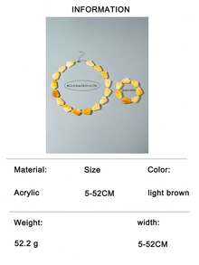 imoli Bộ 2 món trang sức phong cách Bohemian, đính đá kim cương và hạt tròn bất đối xứng, làm từ acrylic, thích hợp cho nữ giới đi làm, đi nghỉ mát, là món quà tuyệt đẹp. - Nhiều màu - Xem 14