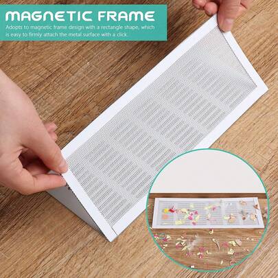 Bộ 3/2/1 nắp thông gió, lưới thông gió, bộ lọc thông gió sàn, lưới thông gió, nắp thông gió từ tính, lưới lọc thông gió, nắp chắn bụi, bộ lọc bụi từ tính, bộ lọc nắp thông gió hình chữ nhật