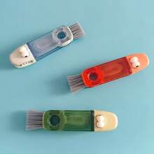 1 chiếc bàn chải cá sấu 3 trong 1 dễ thương, bàn chải đa năng dùng để làm sạch khe hở nắp cốc và bình nước. - nhiều màu - Xem 4