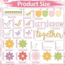 Spring Bulletin Board Set Spring Butterfly Classroom Decoration Set Butterfly Flowers Cutouts Colorful Floral Decor For School Teacher Classroom Nursery Chalkboard Spring Door Wall Decor - Colorful - View 2