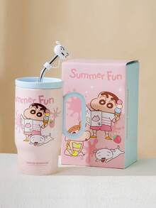 CRAYON SHINCHAN Cốc có tay cầm hình hoạt hình, cốc đựng đá dễ thương dùng cho văn phòng và trường học. - Nhiều màu - Xem 11