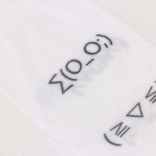 White Graffiti Letter Print Long Socks Harajuku Over Knee Thigh High Socks Y2K Cosplay Cute Socks Kawaii, Cozy - 白色 - 查看 7