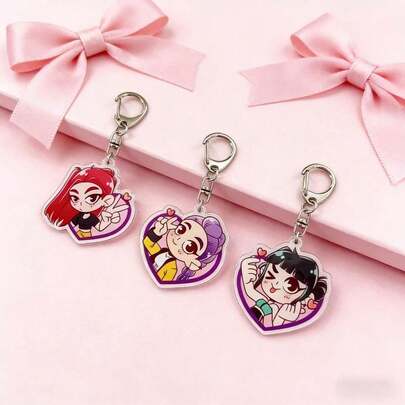 K-POP Acrylic Keychain, K-POP: Witch Hunting Girl Group Acrylic Pendant