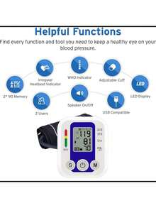 Smart Blood Pressure Monitor, Precise Measurement, Convenient Operation, Keep Track Of Your Health Anytime - ALPS-GRAY - View 2