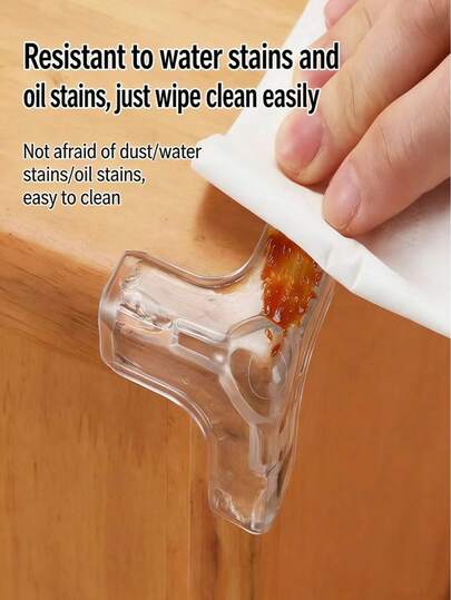 Drop-Shaped Transparent Anti-Collision Corner, Silicone Anti-Bump Protector For Coffee Tables And Furniture, Soft Edge Wrapping PVC