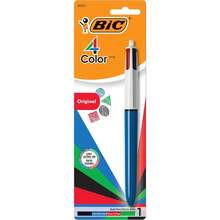 Bolígrafo retráctil de 4 colores, punta media de 1.0 mm, colores de tinta surtidos, bolígrafo individual - 1 - Ver 2