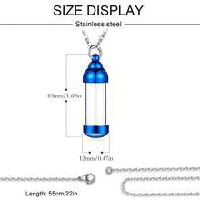 Mặt dây chuyền đựng tro cốt hình trụ bằng acrylic, ống đựng tro cốt trong suốt, mặt dây chuyền kỷ niệm, trang sức tưởng niệm. - Hình trụ trong suốt - Xem 2