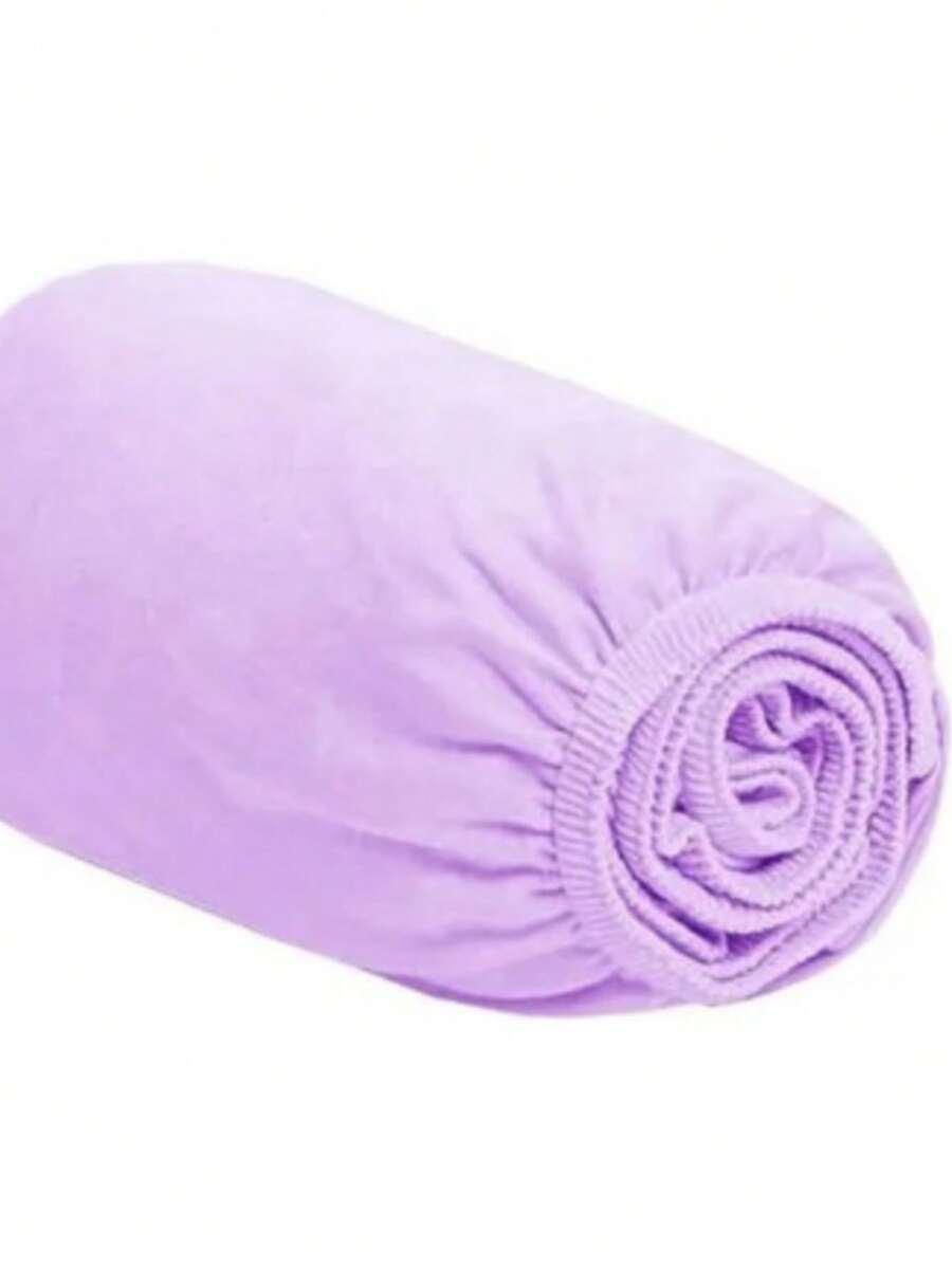 Single Fitted Sheet With Elastic All Around, Micropercal Flex 400 Thread Count, Soft Touch, Single, Double, Queen, King - 紫丁香 - 查看 1