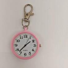 1个钥匙扣怀表，护士表，学生考试表，简约夜光大表盘老年人钥匙扣手表 - 彩色 - 查看 14