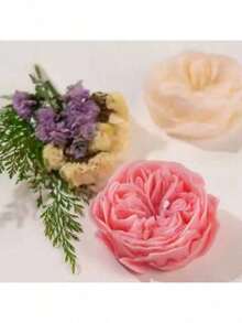 Khuôn silicon làm nến thơm hương hoa hồng, vật liệu thủ công tự làm. - hoa - Xem 5