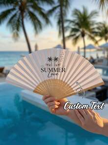 Customized Name/LOGO Fan, Classic DIY Fan, High-Quality Customized Decoration, Personalized, Fashionable And Exquisite Customization, Unique Ideal Gift Suitable For Her, Boyfriend, Girlfriend, Dad, Family, Mom, Friends, Pets, Son, Students, Daughter, Employees For Anniversary, Valentine's Day, Mother's Day, Birthday, Children's Day, Graduation, Wedding, Father's Day, Housewarming, School, Home, Office - Multicolor - View 5