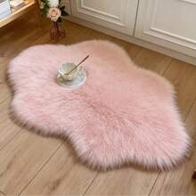 1 pieza Alfombra de peluche de piel sintética - Alfombra de dormitorio interior, mezcla lavable de acrílico y poliéster, apta como regalo de inauguración de la casa o Día de la Madre - Multicolor - Ver 3